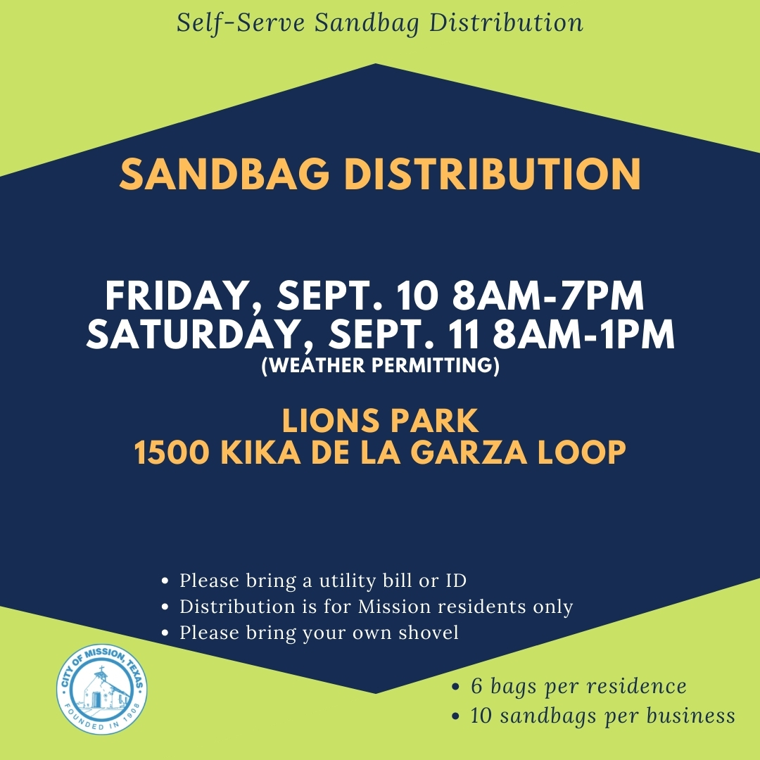 Sandbag distribution sites